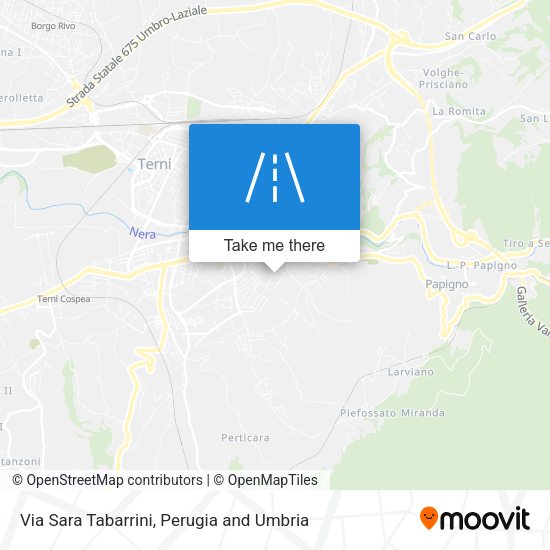 Via Sara Tabarrini map