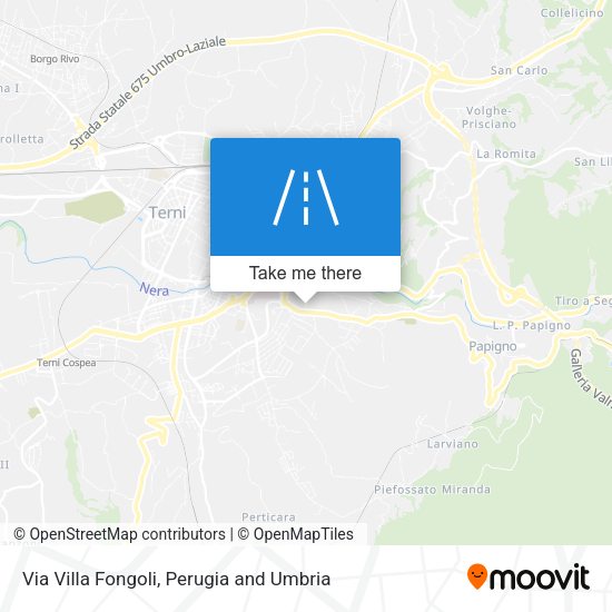 Via Villa Fongoli map