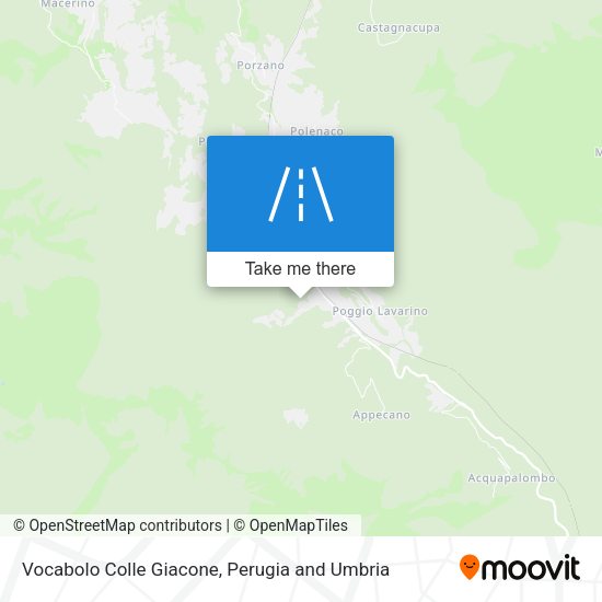 Vocabolo Colle Giacone map