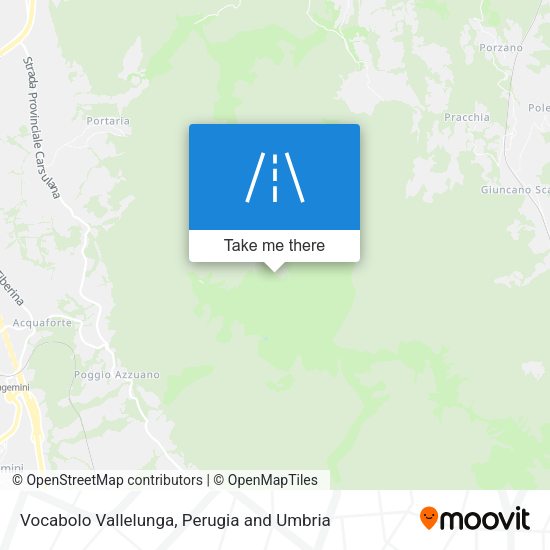 Vocabolo Vallelunga map