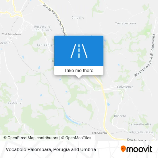 Vocabolo Palombara map