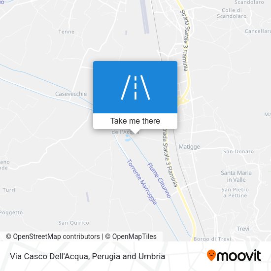 Via Casco Dell'Acqua map