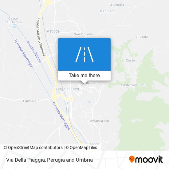 Via Della Piaggia map