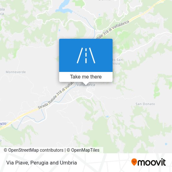 Via Piave map