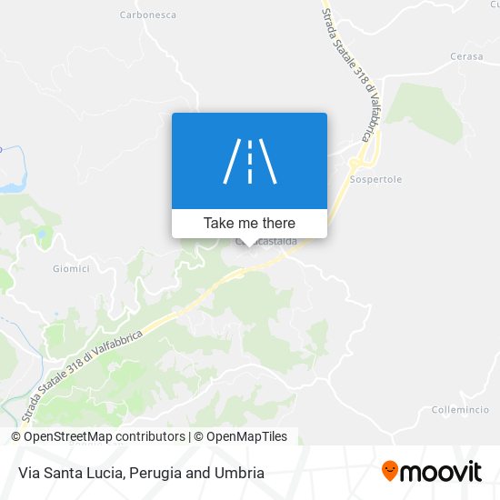 Via Santa Lucia map