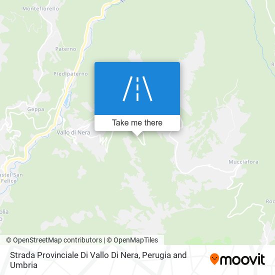 Strada Provinciale Di Vallo Di Nera map