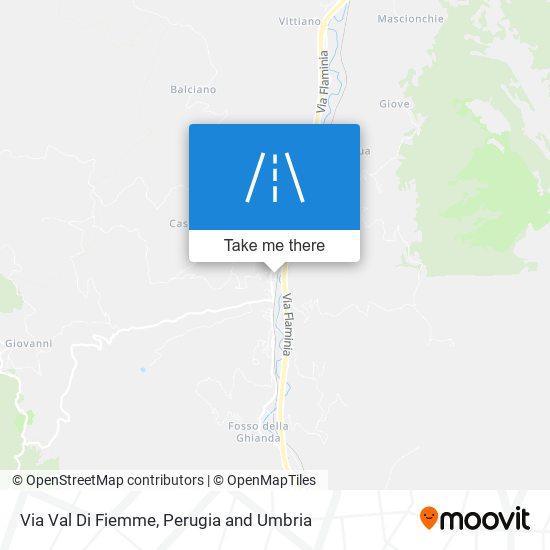Via Val Di Fiemme map