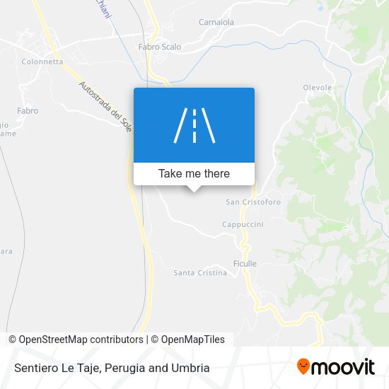 Sentiero Le Taje map