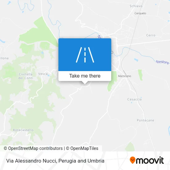 Via Alessandro Nucci map