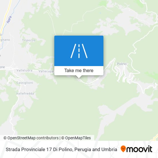 Strada Provinciale 17 Di Polino map