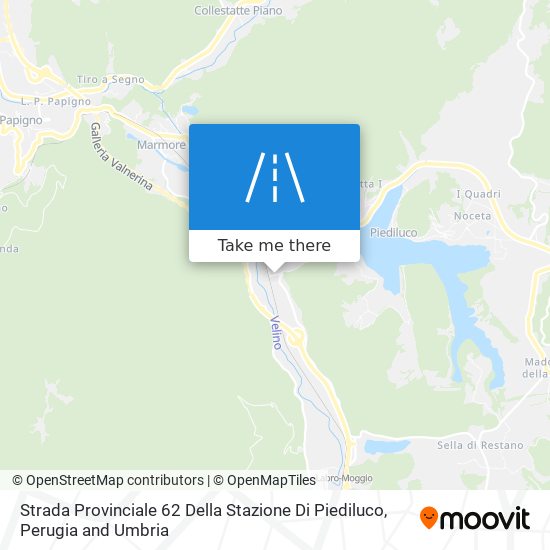 Strada Provinciale 62 Della Stazione Di Piediluco map