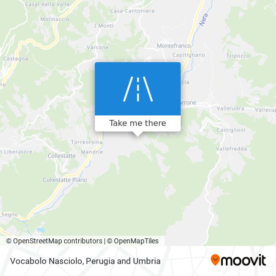 Vocabolo Nasciolo map