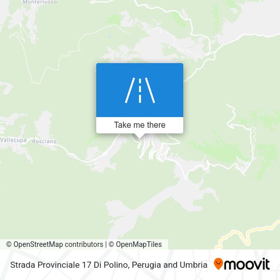 Strada Provinciale 17 Di Polino map