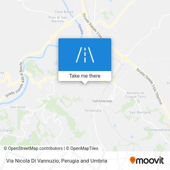 Via Nicola Di Vannuzio map