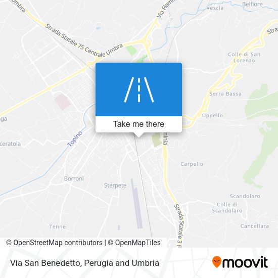 Via San Benedetto map