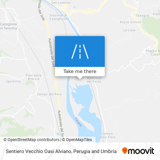 Sentiero Vecchio Oasi Alviano map