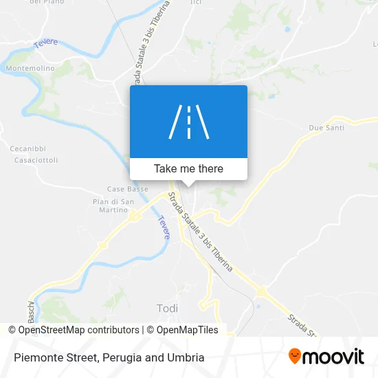 Piemonte Street map