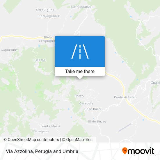 Via Azzolina map