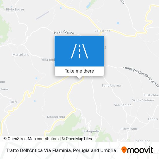 Tratto Dell'Antica Via Flaminia map