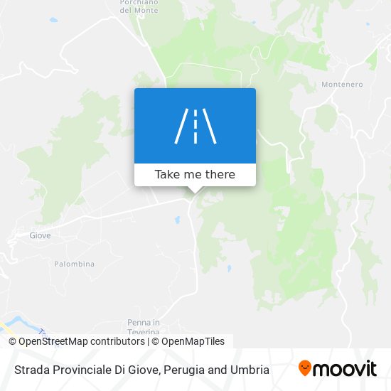 Strada Provinciale Di Giove map