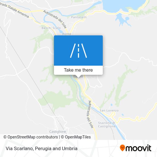 Via Scarlano map