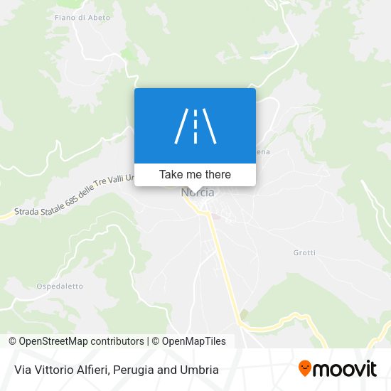 Via Vittorio Alfieri map