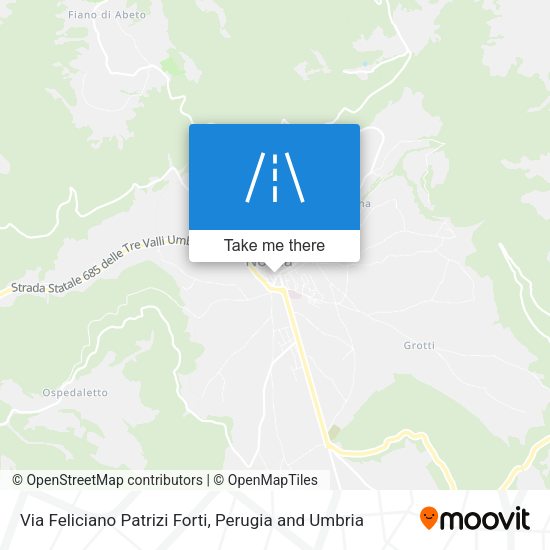 Via Feliciano Patrizi Forti map