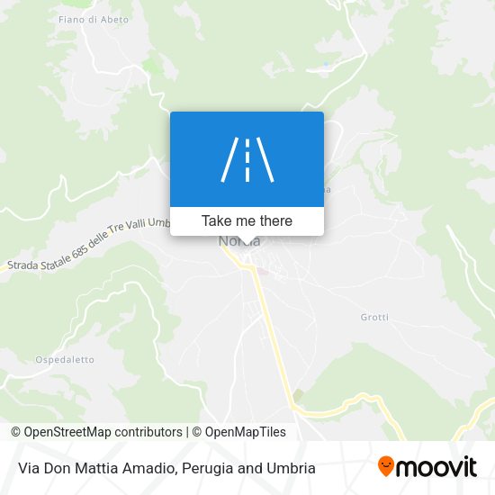 Via Don Mattia Amadio map