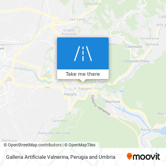 Galleria Artificiale Valnerina map