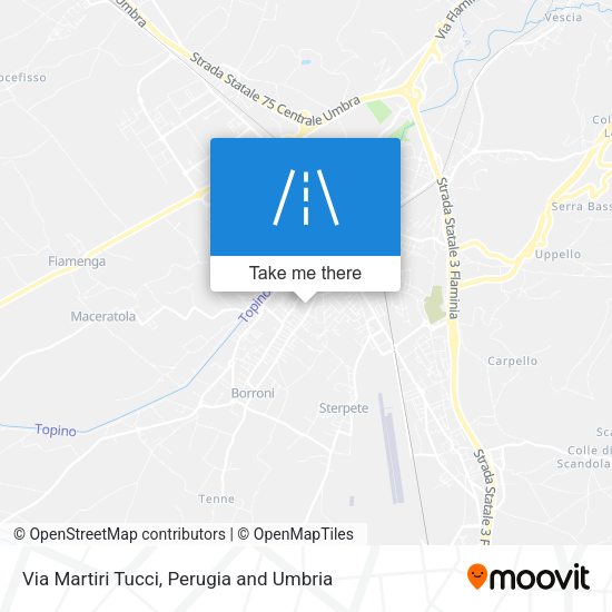 Via Martiri Tucci map