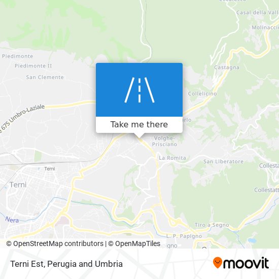 Terni Est map