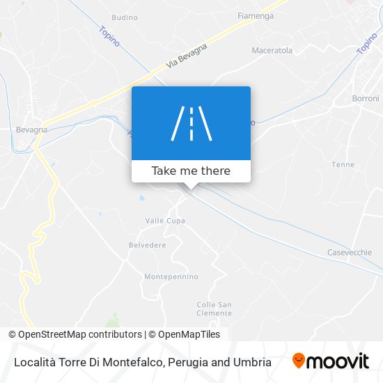 Località Torre Di Montefalco map