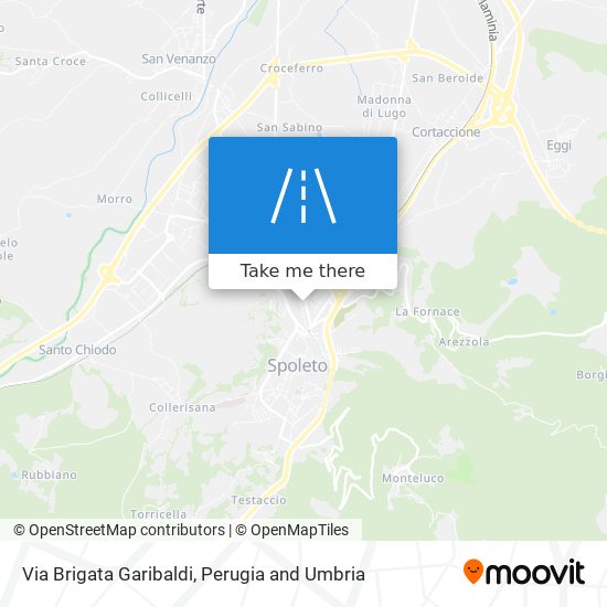 Via Brigata Garibaldi map