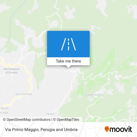 Via Primo Maggio map