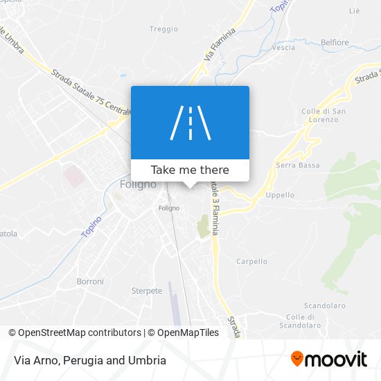 Via Arno map