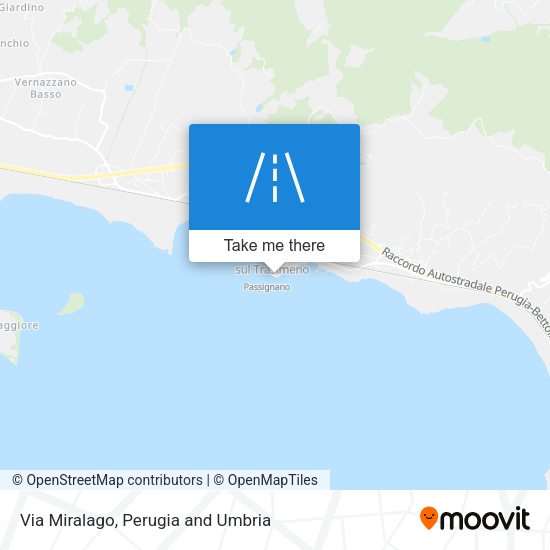 Via Miralago map