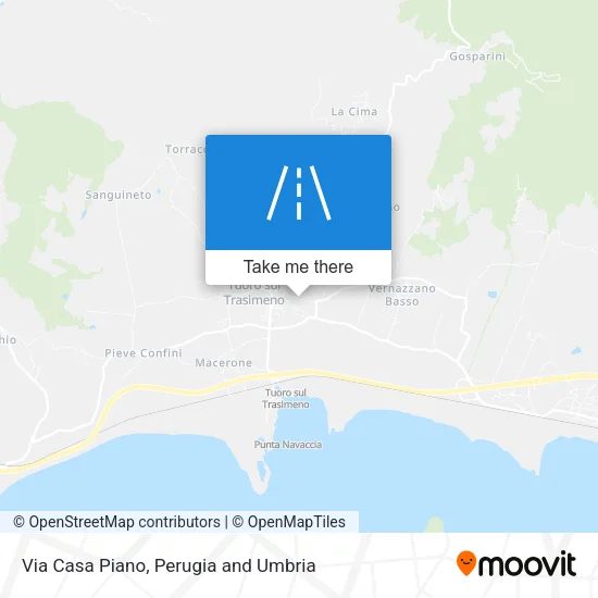 Via Casa Piano map