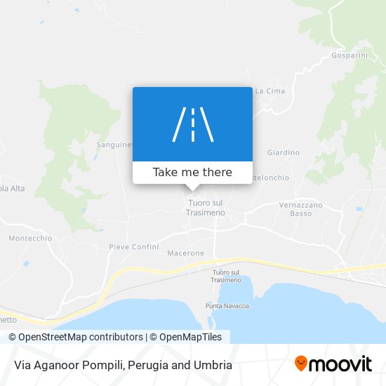 Via Aganoor Pompili map