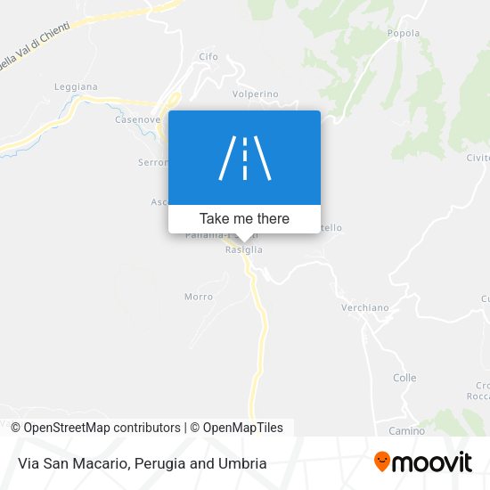 Via San Macario map