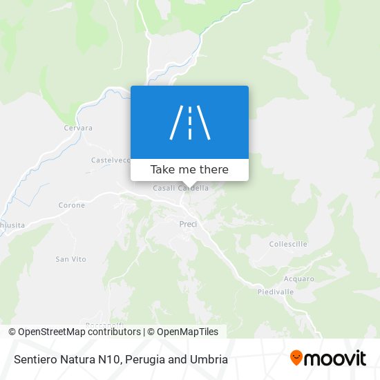 Sentiero Natura N10 map