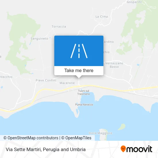 Via Sette Martiri map