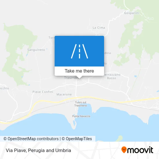 Via Piave map