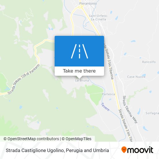 Strada Castiglione Ugolino map