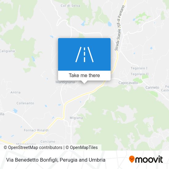 Via Benedetto Bonfigli map