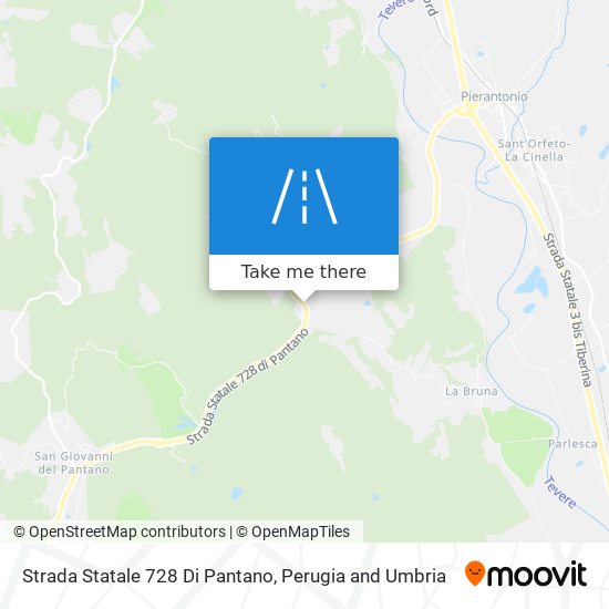 Strada Statale 728 Di Pantano map