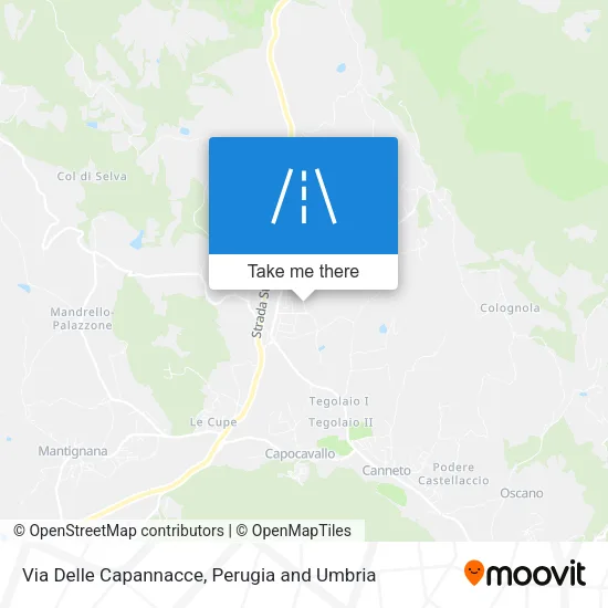 Via Delle Capannacce map