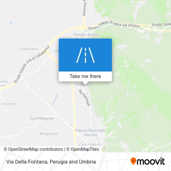 Via Della Fontana map