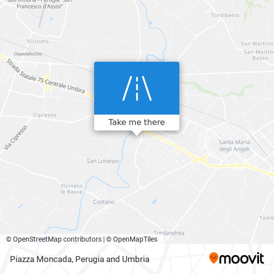 Piazza Moncada map