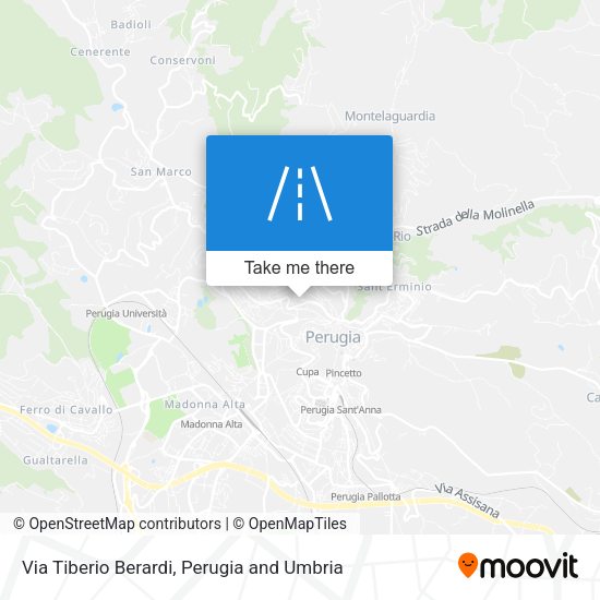 Via Tiberio Berardi map