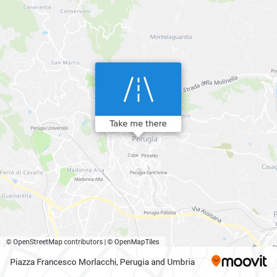 Piazza Francesco Morlacchi map